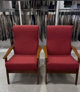 Mid century TV chairs"