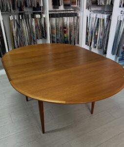 Parker 60s oval dining table"