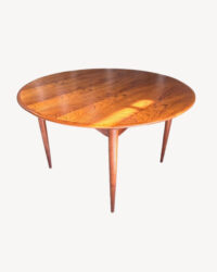 SOLD - Parker Teak 60s Nordic Round Extension Table